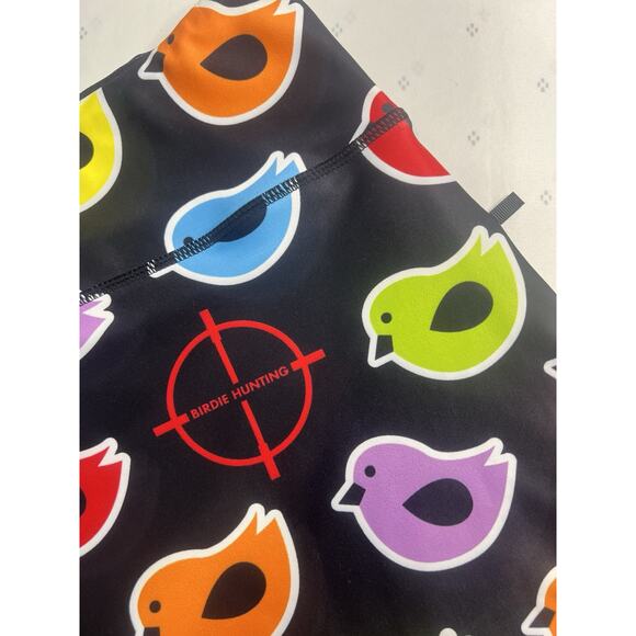 Birdie Hunting Multicolor Birds Print Athletic Skort Golf Tennis Skirt RETRO M - Picture 8 of 8